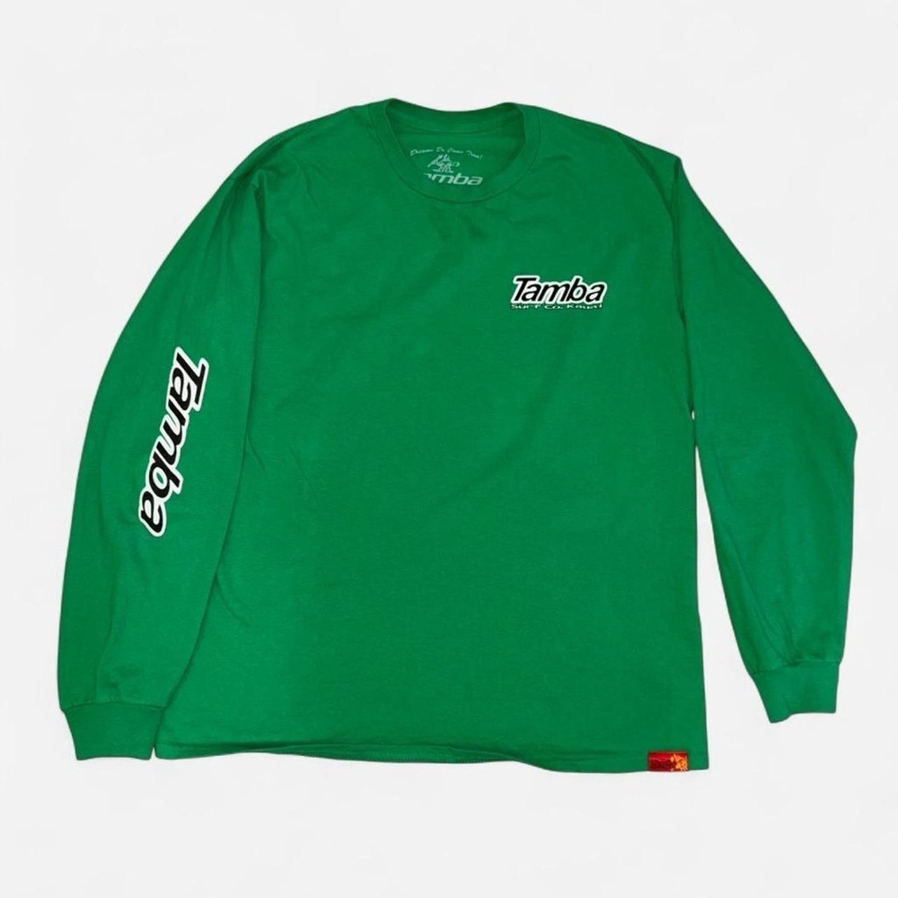 Tamba Surf Co Kauai Green Long Sleeve Graphic Tee Size L